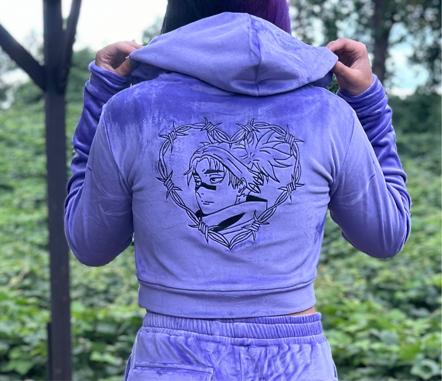 “The Cursed Womb” Velour Hoodie