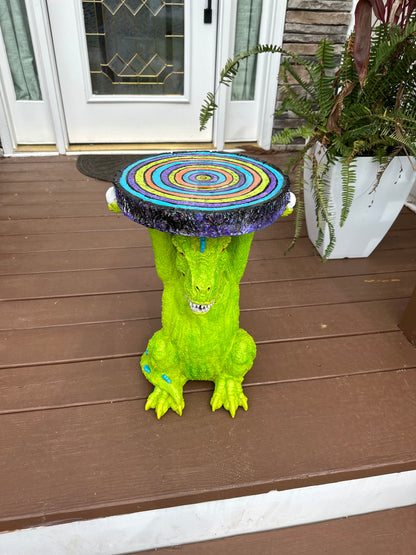 CUSTOM MADE Green Dino Table